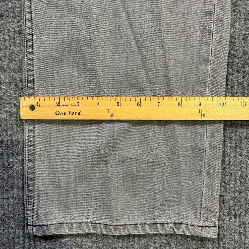 Cavi Knox Regular Straight Fit Jeans Mens Size 40x35 Gray Denim High Rise - Picture 9 of 16